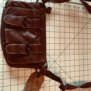 Sparrow True brown distressed leather purse - New